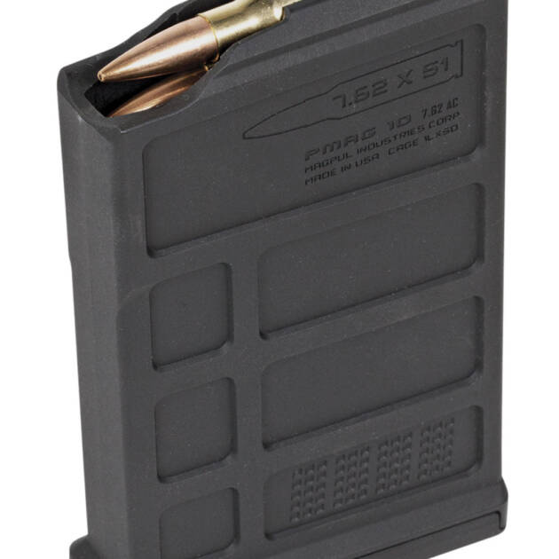 Magpul PMAG Black AICS 10rd 6.5 Creedmoor/308 Win/7mm-08 Rem/260 Rem/243 Win/7.62x51mm NATO for Short Bolt Action Rifles
