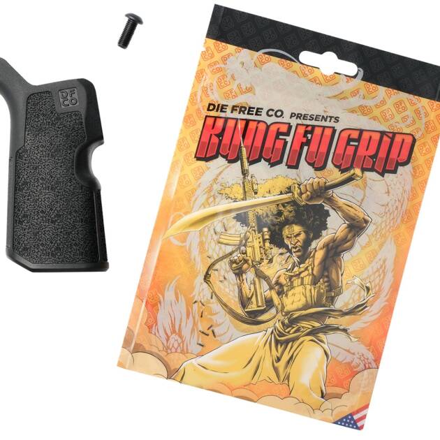 Die Free Co Llc Kung Fu Grip Black Nylon Fits AR15/M4/AR10/SR25