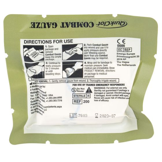 QuikClot Z-Fold Vacuum Packed Combat Gauze - Image 3