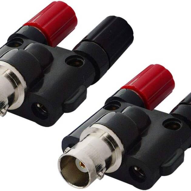 Split Post Adapter (Cobra Head), BNC Female, 2 Pack