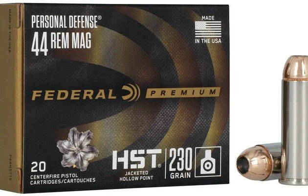 Federal Personal Defense 44 Remington Magnum 230 Grain HST Jacketed Hollow Point - P44HST1S