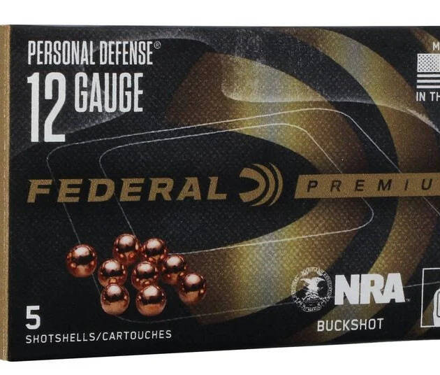 Federal Personal Defense Shotshell with FLITECONTROL Wad, 12 Gauge, 00 Buck Shot, 2-3/4 in, 1145 fps