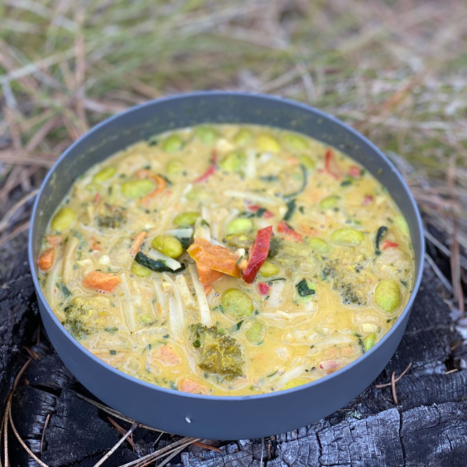 Thai Peanut Curry with Roasted Vegetables and Rice Noodles - Image 4