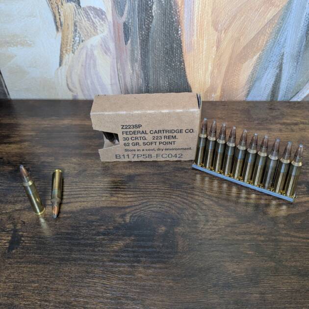 Federal 223 Ammo 62 Grain Soft Point 30 Rounds - Z223SP