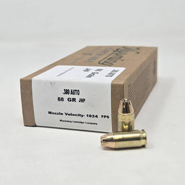 Wyoming Cartridge Company .380 88 Grain JHP 50 Rounds - WCC380JHP