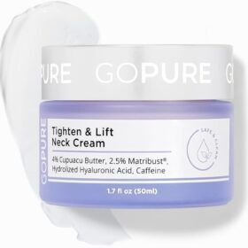 goPure Neck Firming Cream - 1.7 oz | Anti-Aging, for Tightening and Wrinkles, for an Even Skin Tone and Neck Lift, With Pro-Active Firming Complex                 