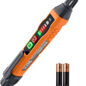 Natural Gas Detector, TopTes PT177 Gas Leak Detector with Audible & Visual Alarm, Portable Gas Sniffer to Locate Combustible Leak Sources Like Methane, Propane for Home (Includes Battery x2)-Orange                 
