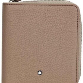 MONTBLANC Meisterstuck Beige Soft Grain Leather 4CC Wallet & Coin Case 111217                 