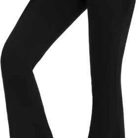 Womens Bootcut Yoga Pants Tummy Control Flare Leggings High Waist Crossover Lounge Bell Bottom Jazz Dress Baseball Pants  