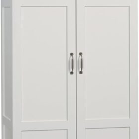 Sauder Select Storage Cabinet/ Pantry cabinets, White finish                 