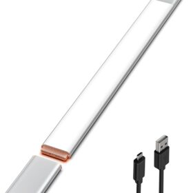 EZVALO Under Cabinet Lighting, Rechargeable 2200mAh Detachable Battery, 76 LED Dimmable Closet Lights, 3 Color Temps, Wireless Motion Sensor Light for Kitchen, Stairway, Wardrobe                 