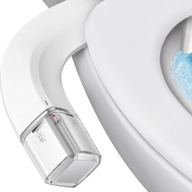 Ultra-Slim Bidet Dual Mode Bidet Attachment for Toilet, Bidet Toilet Seat Attachment with Pressure Controls(Feminine/Posterior Wash),Easy to install Design Non-Electric Bidet                 