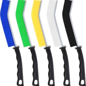 5PC Household Cleaning Brushes, Crevice Cleaning Brushes, Hard Bristle Crevice Cleaning Brush for Small Corner Space, Multifunctional Kitchen Bathroom Household Gap Cleaning Tools                 