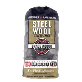 Homax 10120000 Steel Wool, 12 pad, Grade #0000, Rhodes American, Final Finish                 