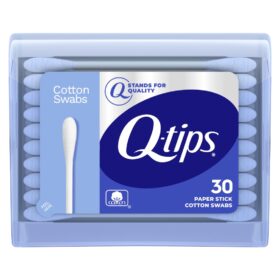 Q-tips Swabs Travel Pack,30 Count, Pack of 1 blue                 