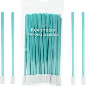 50PCS Disposable Crevice Cleaning Brush Tool kit, Disposable Toilet Brush, Disposable Toilet seat Cleaner Tool (Blue)                 