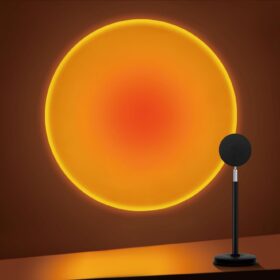 Sunset Lamp Projector, 180 Degree Rotation Sunset Projection Light Led Night Light Floor Lamp with USB Port,Sunset Lamps for Photography Party Bedroom Decor,Christmas Gifts for Women                 