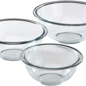 Pyrex Glass, 3-Piece, 3 PC Mixing Bowl Set                 