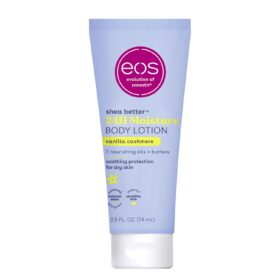 eos 24H Moisture Body Lotion, 2.5 fl oz | Travel Size, Vanilla Cashmere, Essential Toiletries, Mini                 