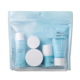 e.l.f. SKIN Holy Hydration! Jet Set Hydration Kit, Travel Friendly Hydrating Skincare Set, Face Cleanser, Balm, Moisturizer, Eye Cream & Night Cream, Vegan & Cruelty-Free                 