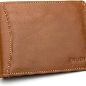 GIUDI Men`s Wallet Leather Slim Cognac                 