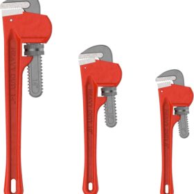 Stalwart - 75-HT3012 Plumbers Pipe Wrench, 3 Piece 14-Inch, 10-Inch, 8-Inch Set  Home Improvement Hand Wrenches with Adjustable Jaws and Storage Pouch by                 