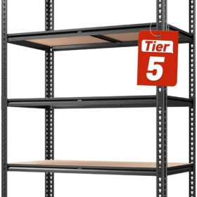 REIBII 2020LBS Storage Shelves 5 Tier Garage Shelving Heavy Duty 72