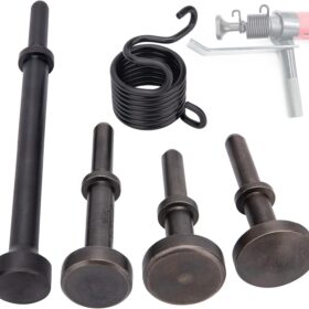Smoothing Air Hammer Bits Set, 5Pcs Smoothing Air Hammer Tool Kit Air Hammer Atachments Air Chisel Bits, Extended Length Pneumatic Hammer Bit with Spring, Power Hammer Drills Tools & Home Improvement                 