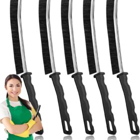 Crevice Cleaning Brush, Bathroom Gap Cleaning Brush, Hard Bristle Brush for Cleaning, Multifunctional Gap Brush, for Blind, Baseboard, Fan, Window or Sliding Door Track (5pcs)                 