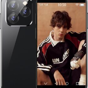 Mini Smartphone 4G Unlocked 3.0 Inch Quad Core Dual Sim Card Face ID 2600mAh Android Kids Small Mobile Phone Students Pocket Premium Child Cellphone(Black,3GB+32GB)                 