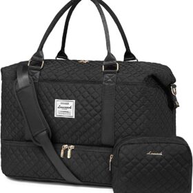 LOVEVOOK Travel Duffle Bag,Weekender Bags for Women with Shoe Compartment?Carry on Overnight Bag with Toiletry Bag,Gym Duffel Bag with Wet Pocket, Hospital Bags for Labor and Delivery                 