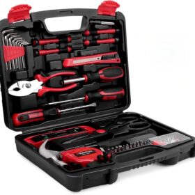KingTool Home Repair Tool Kit - 149 Pieces Basic Home Repair Tool Set, General Mechanic Tool Set, General Household Tool Kit with Plastic Toolbox, Perfect for Homeowner, Office & College Repairs                 