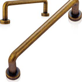 10-Pack Antique Brass Cabinet Pulls, 5