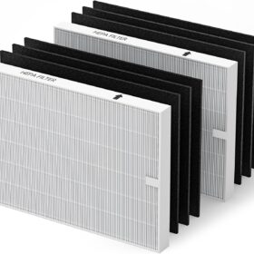 AP-1512HH Air Purifier Replacement Filter Set for Coway Airmega AP-1512HH and and Airmega 200M air Purifier, 2 HEPA and 6 Carbon Filters, Compared to Part #3304899                 