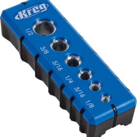 Kreg Portable Drilling Guide - 6 Hardened Drill Guides for Carpentry - Craftsman Tool Accessory - Holiday Home Improvement Gifts for Him                 