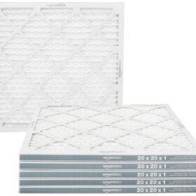 Amazon Basics 20x20x1 Air Filter 6 Pack, Merv 11 AC Furnace Filters                 