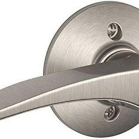 SCHLAGE Manhattan Lever Left Handed Non-Turning Lock, Satin Nickel (F170 MNH 619 LH)