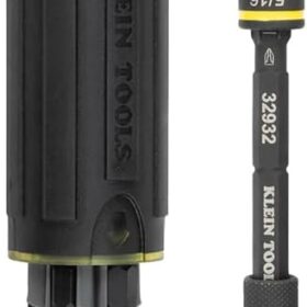 Klein Tools 32516HD KNECT 16-in-1 Impact-Rated Hybrid Screwdriver/Nut Driver, Magnetic, Flip Socket, 11 Bits, 2 Nut Drivers, 3/8-Inch Square Adapter              