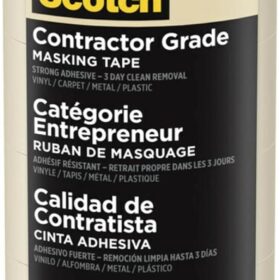 Scotch Painter's Tape Contractor Grade Masking Tape, 6 Rolls, 1.88 in x 60.1 yd, Holds to Surfaces For Up to 3 days, Removes Easily Without Leaving Sticky Residue, Interior & Exterior Use (2020-48TP6)