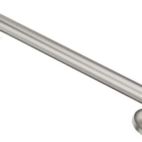 Moen Brushed Nickel Bathroom Safety 16-inch Shower Grab Bar with Comfort Grip Pad for Handicapped or Elderly, R8716D1GBN