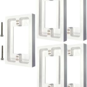 iMBAPrice IMBA-BES1-5 (5-Pack) 1-Gang Non-Metallic Shallow Surface Box 5/8-Inches Extender, White