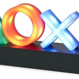 Paladone Playstation Controller Icons Light with 3 Light Modes - Sound Reactive, Dynamic Phasing, and Standard Mode - Gaming Desk Accessories and Game Room Decor