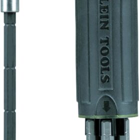 Klein Tools 32303 Multi-Bit Screwdriver / Nut Driver, Impact Rated 14-in-1 Magnetic Screwdriver Set Phillips, Slotted, Square, Combo, Torx