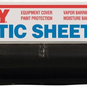 HUSKY CF0408B 4ml Plastic Sheeting, 8' x 100', Black