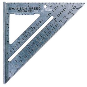 SWANSON Tool Co S0101 7 Inch Speed Square, Blue              