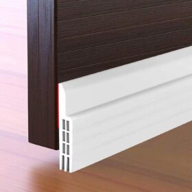 Suptikes Door Draft Stopper Under Door Seal for Exterior/Interior Doors, Strong Adhesive Door Sweep Soundproof Weather Stripping, 2
