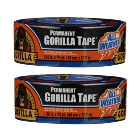 Gorilla All Weather Outdoor Waterproof Duct Tape, UV and Temperature Resistant, 1.88