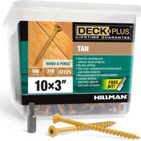 Deck Plus 48419 Wood Screws #10 x 3